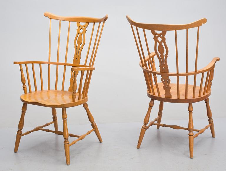 STOLAR, 6 st, Windsormodell, Gemla, 1900-talets första hälft/mitt.