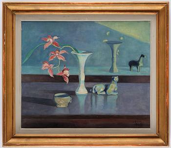 Einar Jolin, Still life with lilies.
