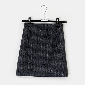 Marc Jacobs, a sequin skirt with silk lining, size 0.