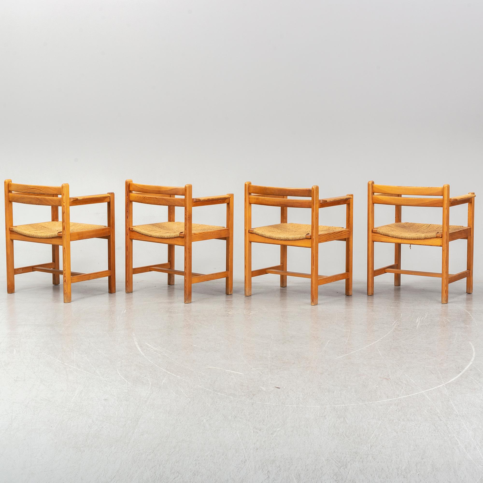 BØRGE MOGENSEN, four 'Asserbo' chairs, Karl Andersson & Söner.