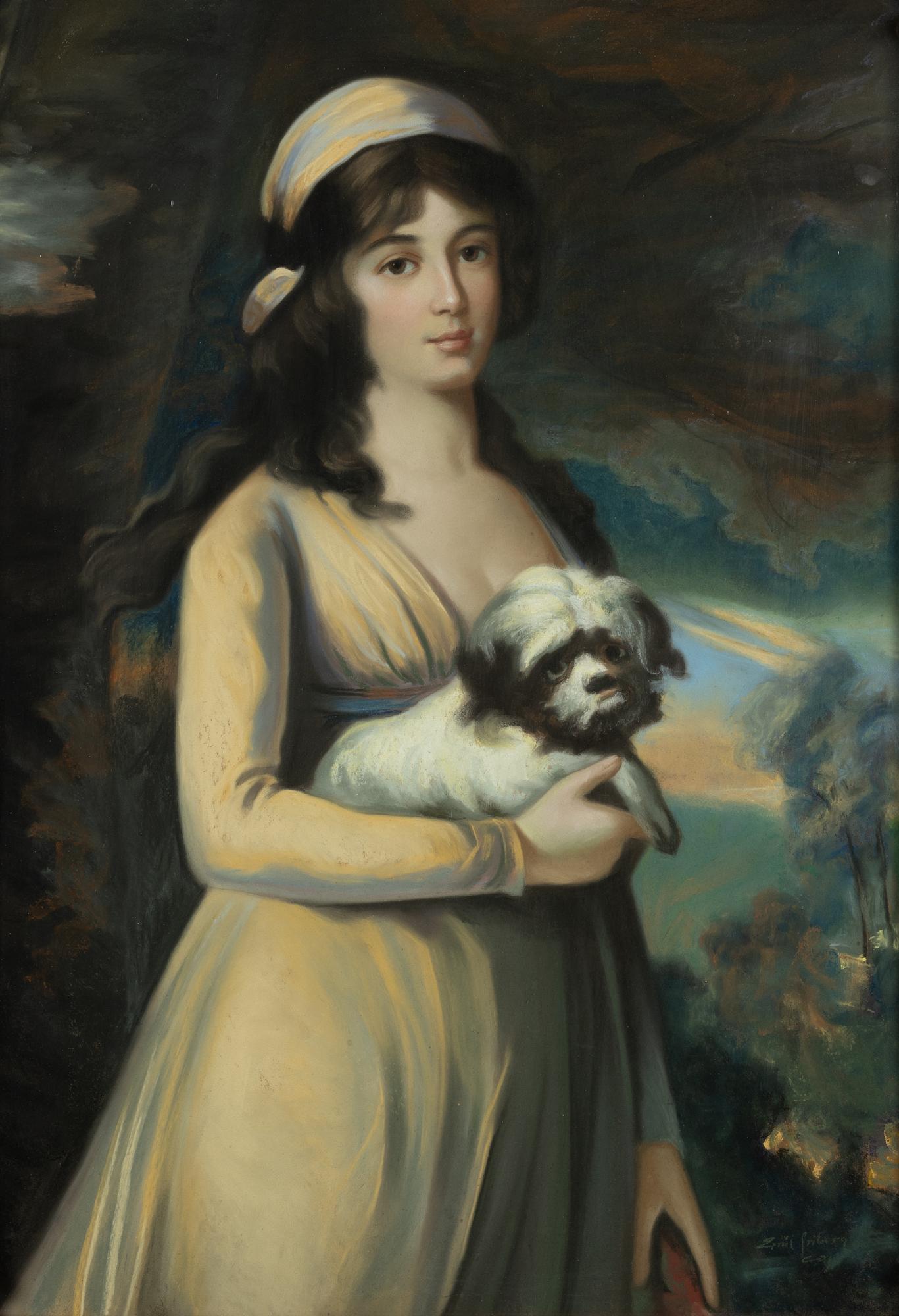 Carl Fredrik von Breda, copy after, Teresa Vandoni, Italian singer at the Royal Opera in Stockholm.