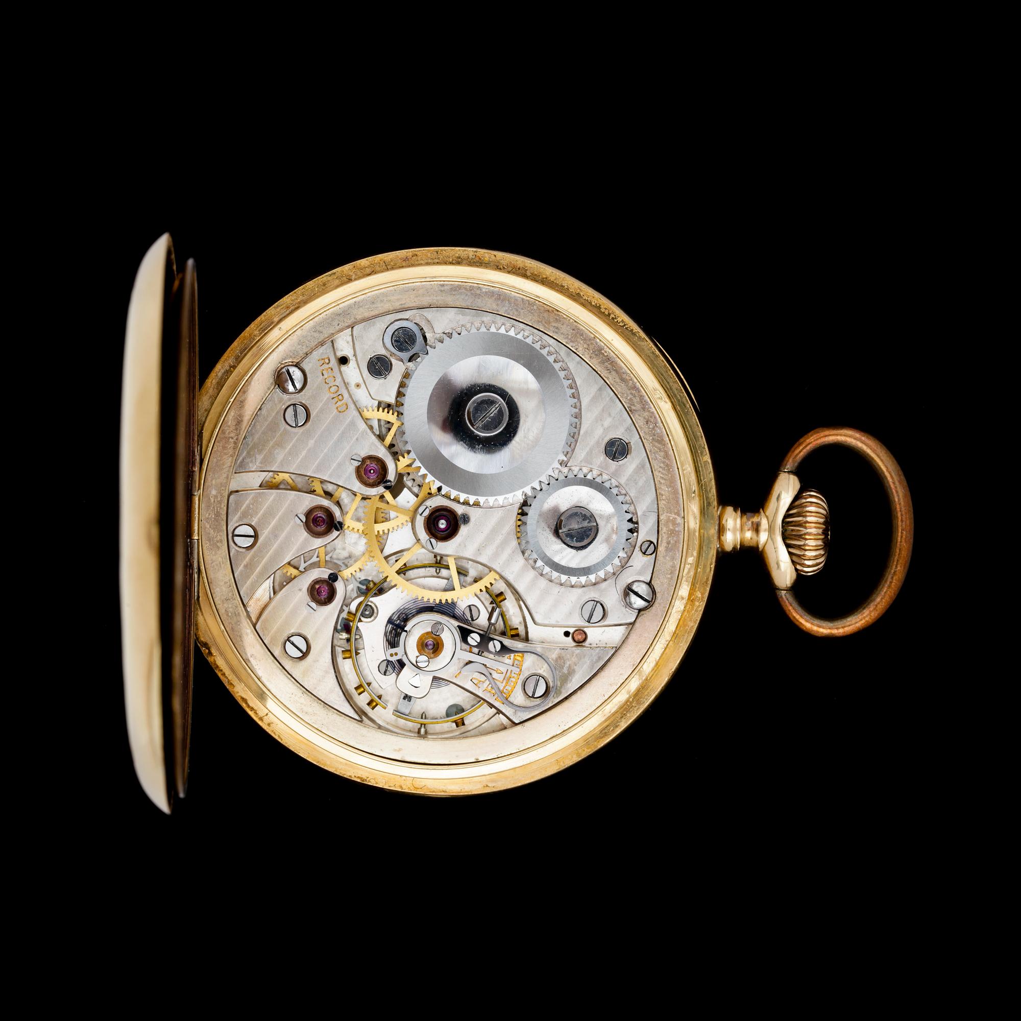 FICKUR, 18k guld, 1920-tal. Vikt (exkl glas) 87,5g.