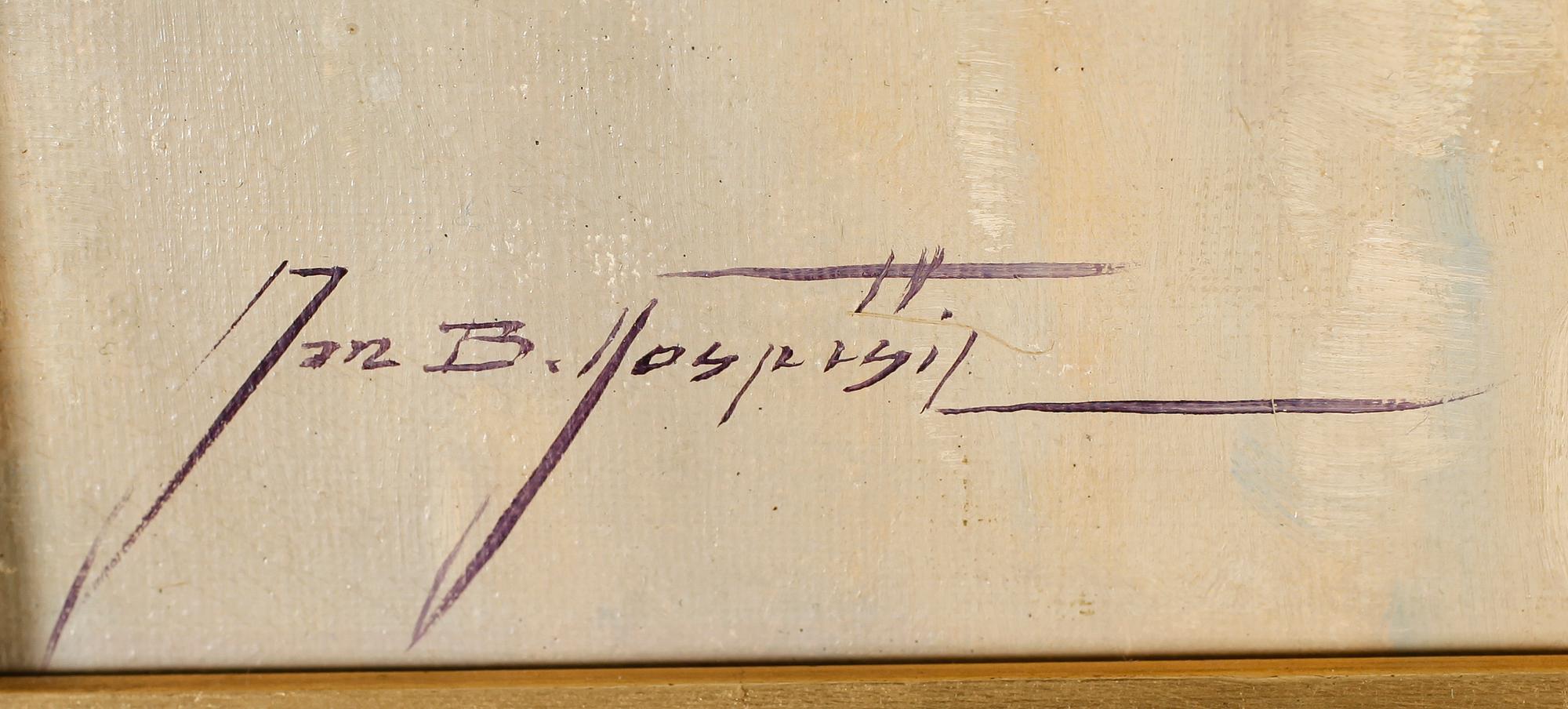 JAN BOHUMIL POSPISIL, olja på duk, signerad.