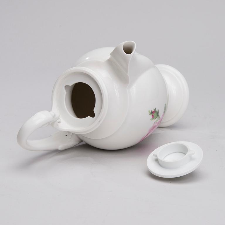 KAFFEKANNA, porslin, Meissen 1920-tal, empirestil.