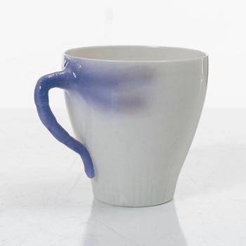 Alf Wallander, 10 coffee cups with saucers, "Dragonfly", Rörstrand, Art Nouveau.