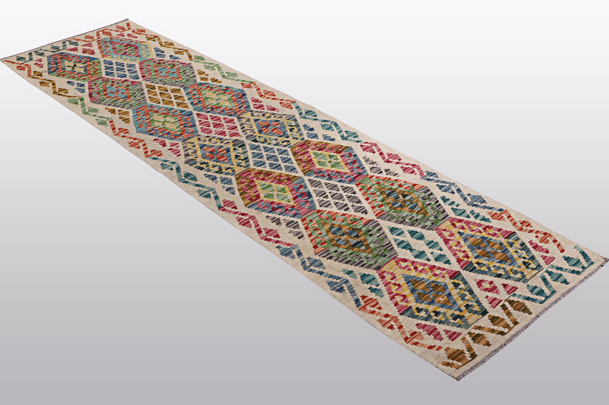 A runner, kilim, ca 249 x 67 cm.