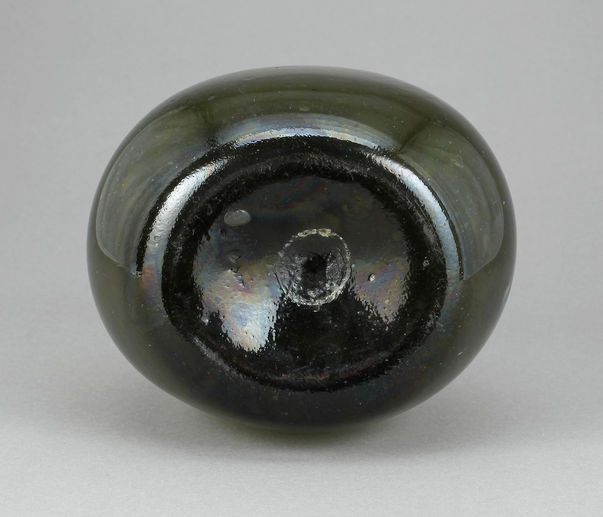 FLASKA, glas, 17/1800-tal.