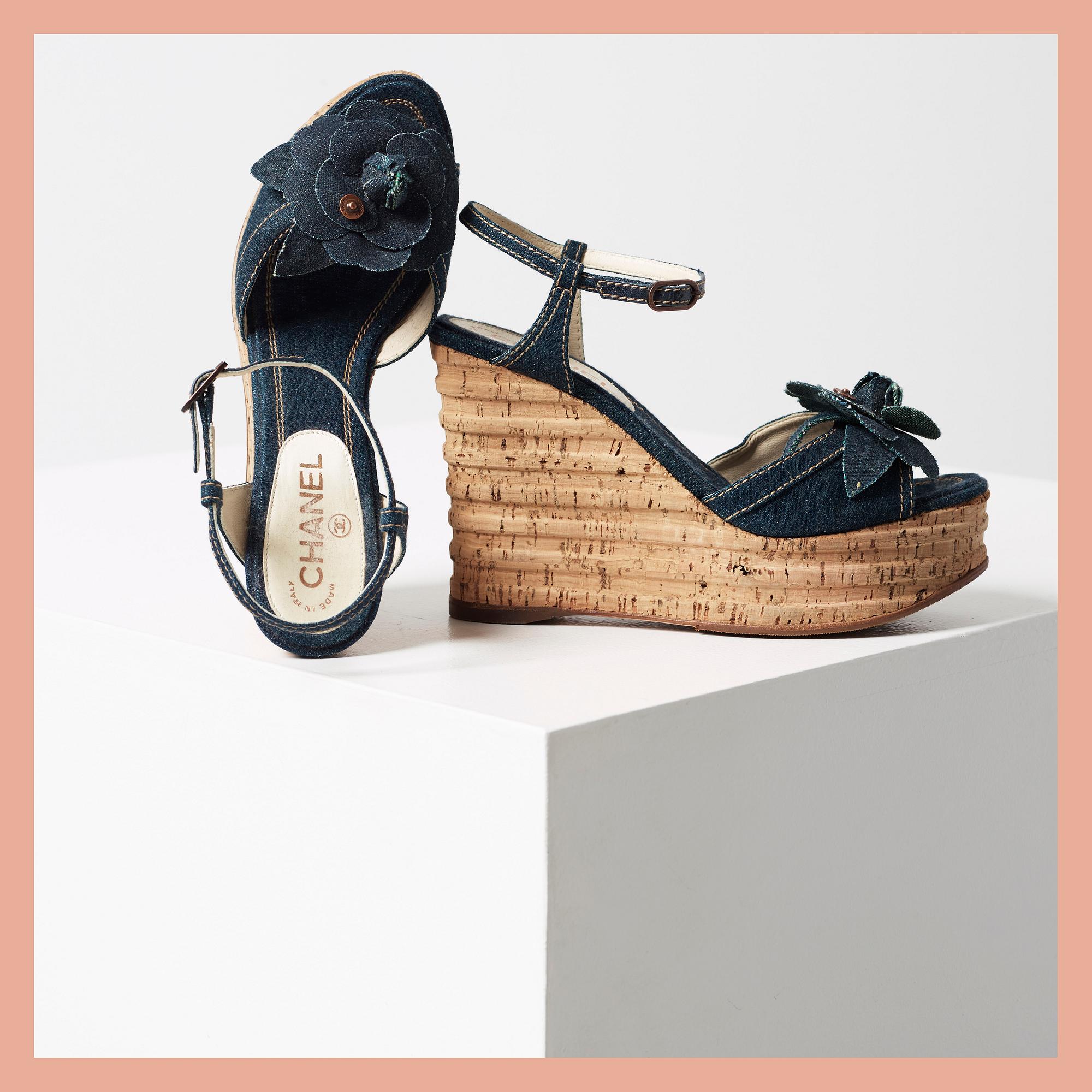 SANDALER, Chanel, storlek 38,5.
