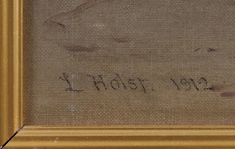 LAURITS B. HOLST, olja på uppfordrad duk, sign o dat 1912.