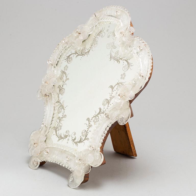 A table mirror, probably Italy, 20th century.