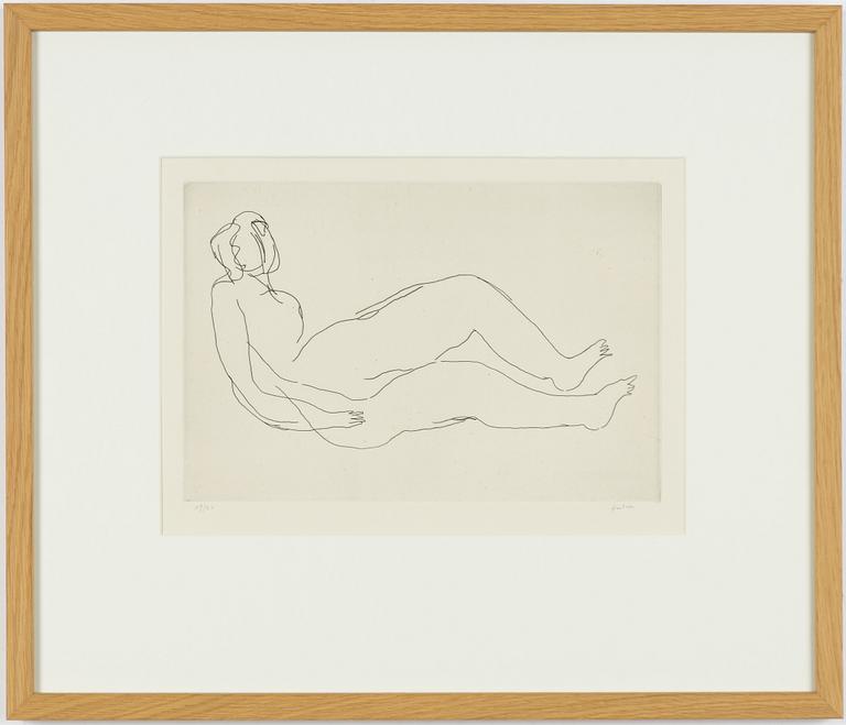 Jean Fautrier, ”Nu couché IV”.