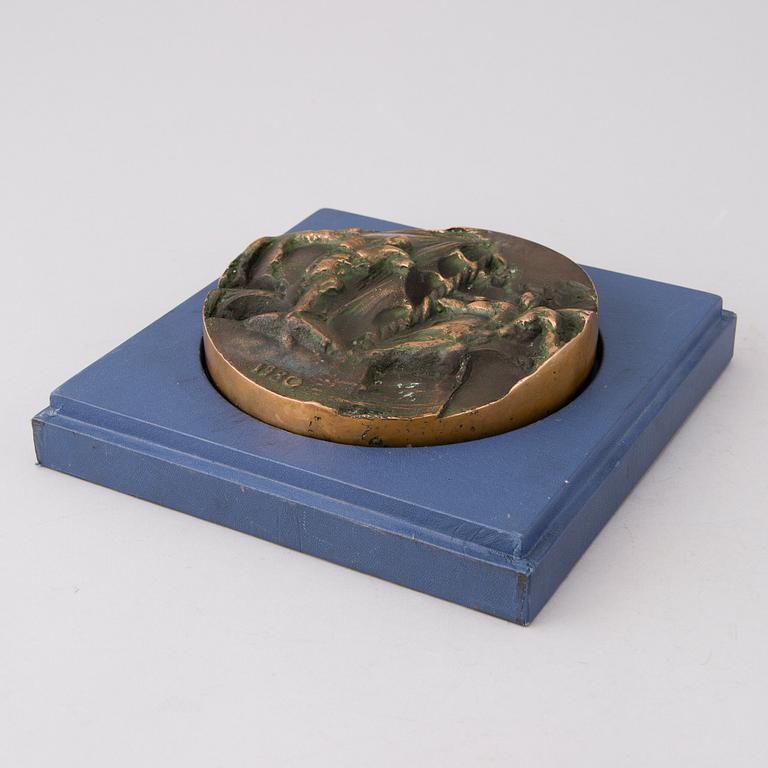 A Soviet bronze table medal, Olympic games 1980.