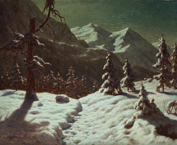 437. Ivan Fedorovic Choultsé, Snötäckt landskap.