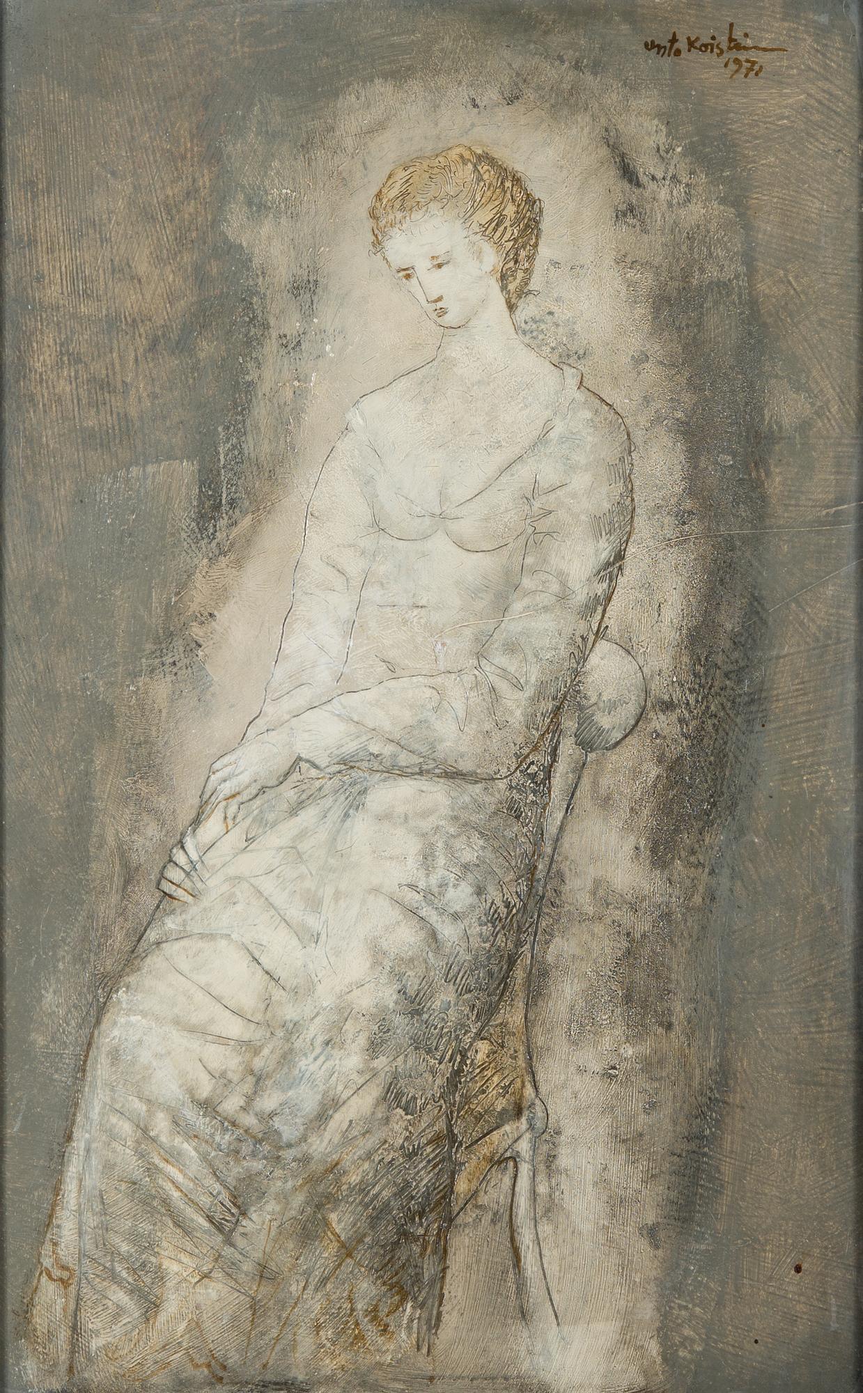 Unto Koistinen, 'Lady in grey dress'.