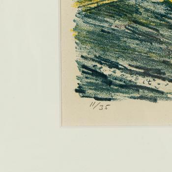 Roland Svensson, lithograph in color, signed and numbered 11/35.