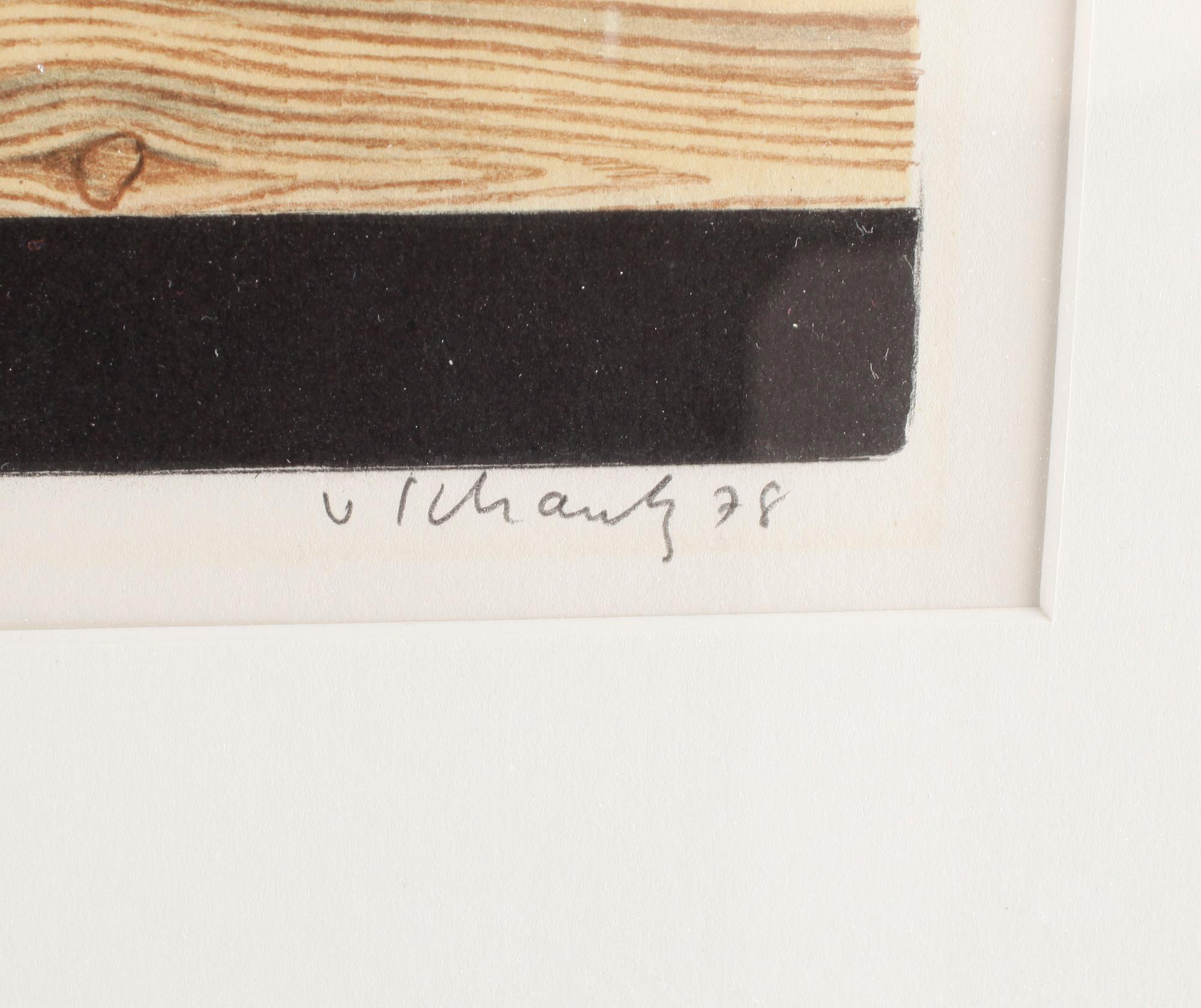 SCHANTZ, PHILIP VON, litografi, sign och dat, -78. Numrerad 80/155,