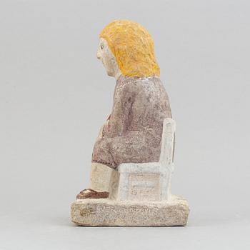 Sven Lundqvist, stone sculpture, signed.