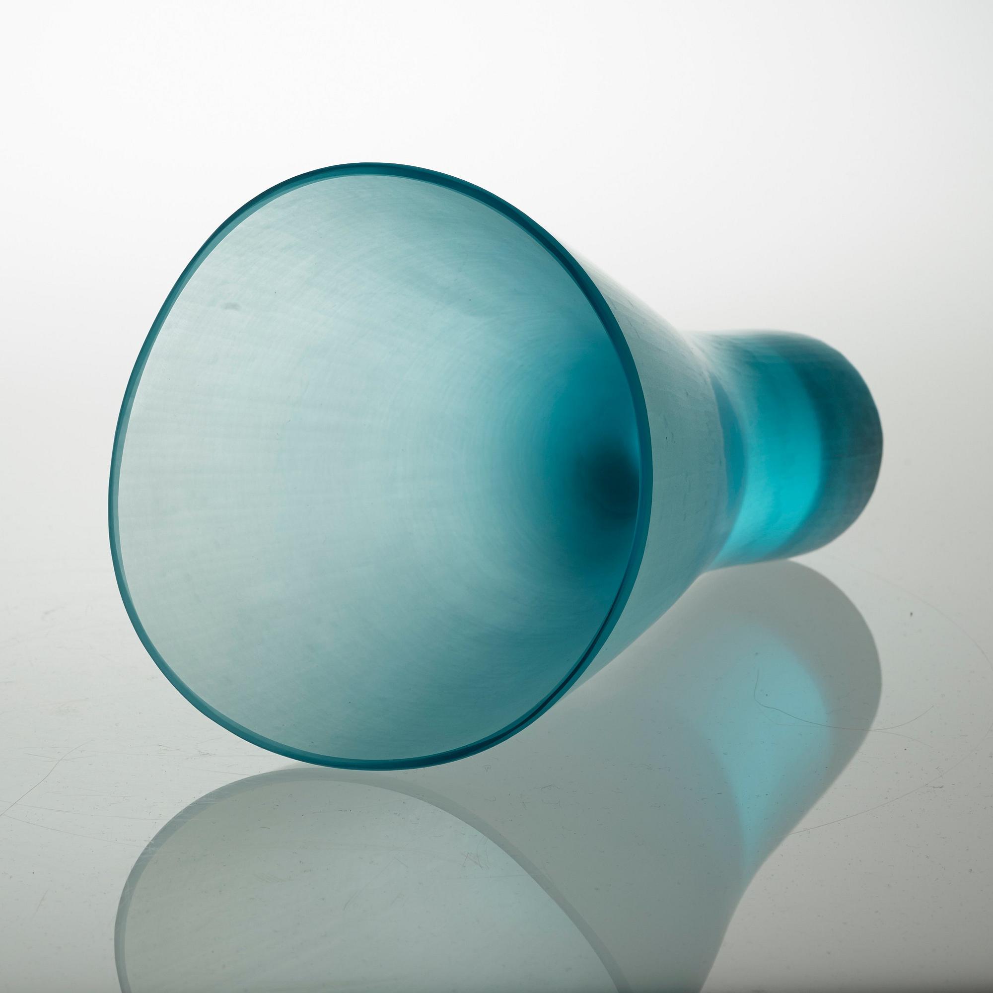 VAS, glas, Ludovici Diaz De Santillana,  "battuto", Venini, Murano, Italien 1990-tal.