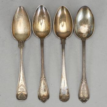 PARTI SILVER, 13 delar. Bl a GAB, Stockholm 1909. Vikt ca 627 gram. .