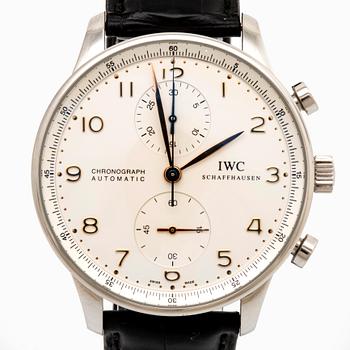 IWC Schaffhausen Portuguese Chronograph, armbandsur 41 mm.