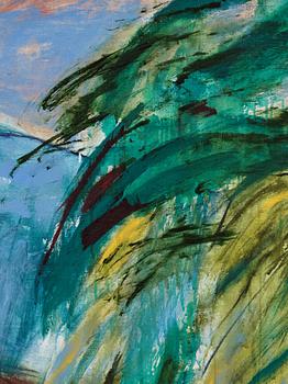 Ulf Trotzig, Abstrakt i grönt och gult.