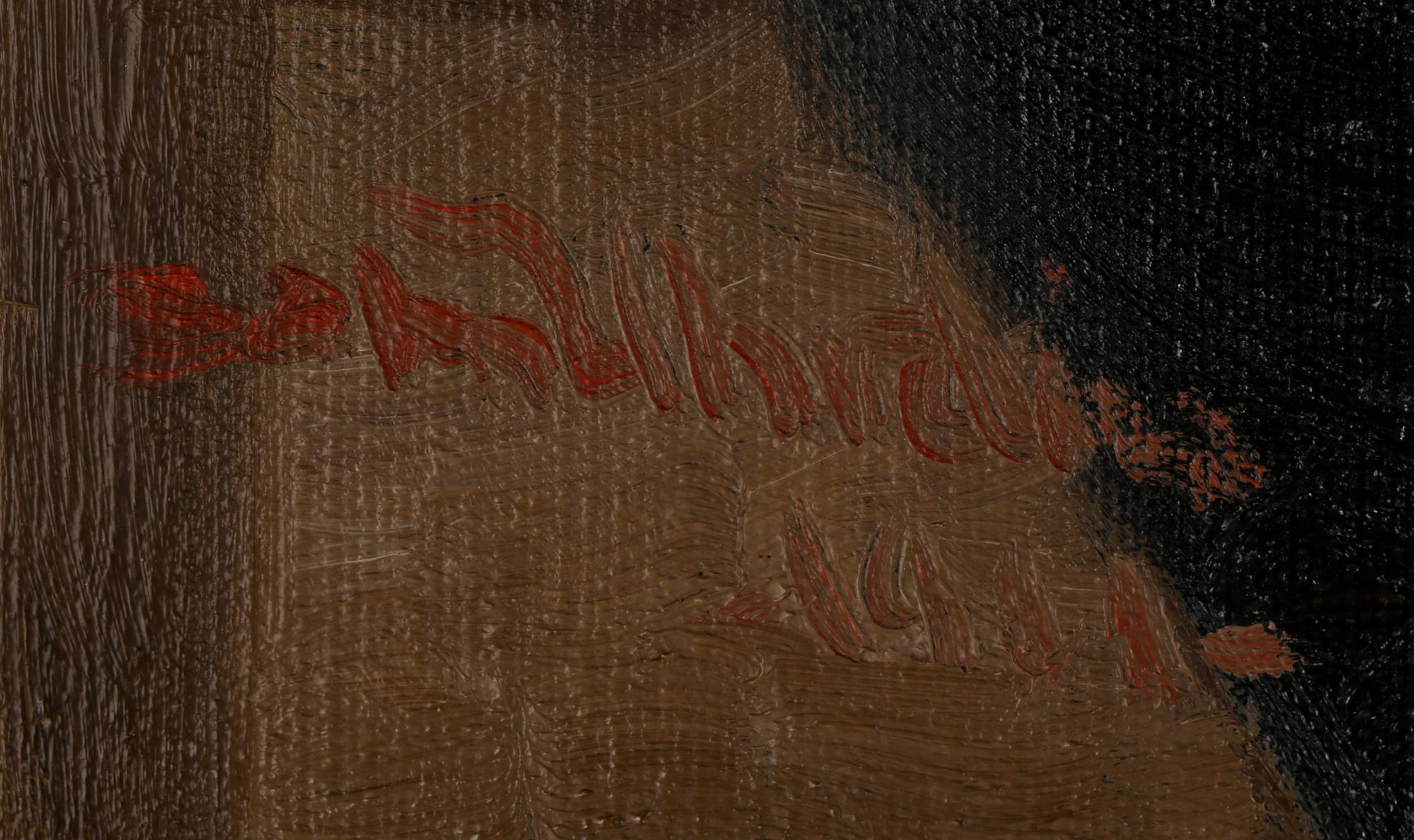 SAM UHRDIN, olja på duk, signerad och daterad 1911.