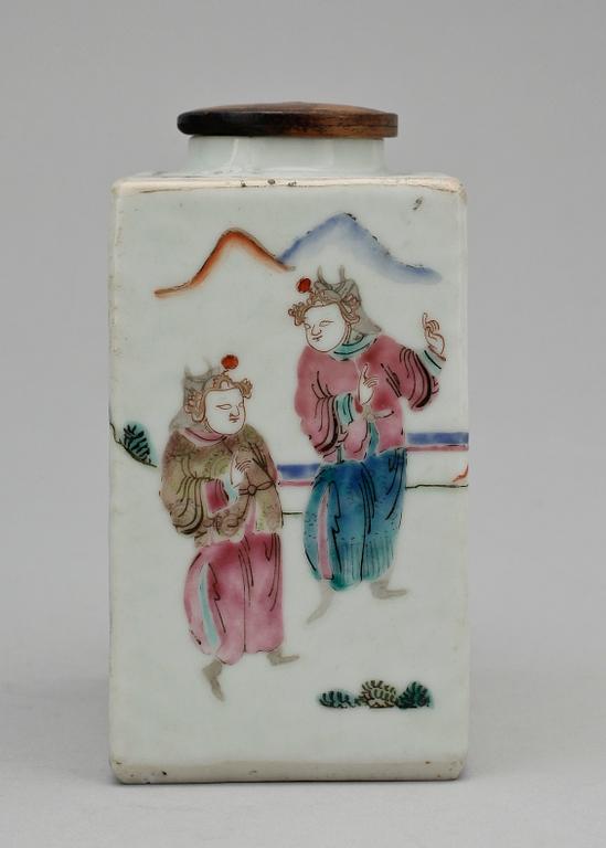 STEKFAT samt TÉDOSA, porslin, Kina, 1700/1800-tal.