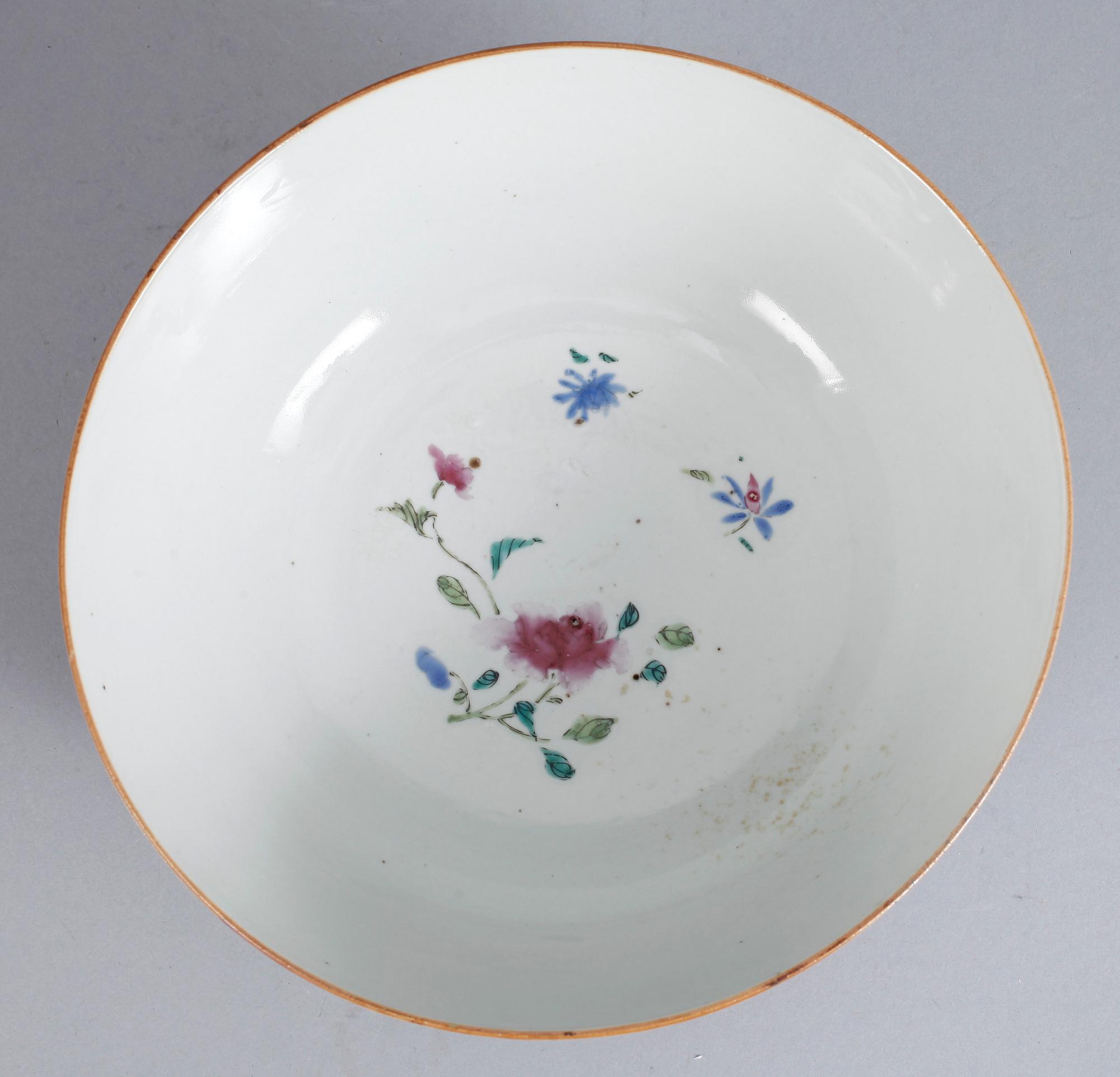 SKÅL, porslin, Qianlong, Kina 1700-tal.