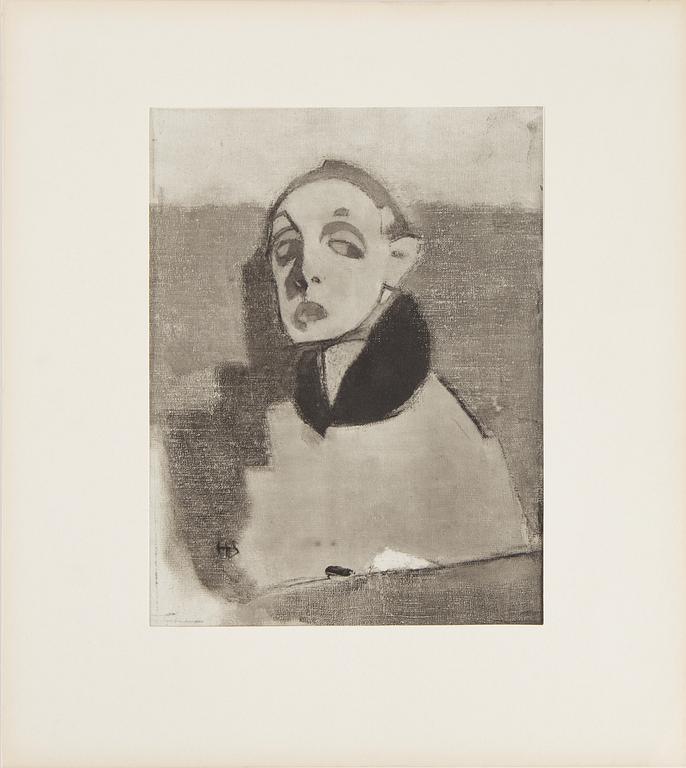 A folder with 58 reproductions after Helene Schjerfbeck.