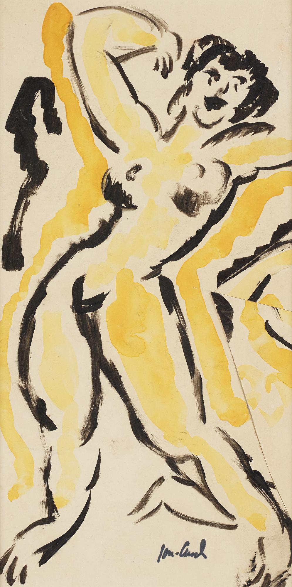 John Jon-And, water colour, signed with stamp.