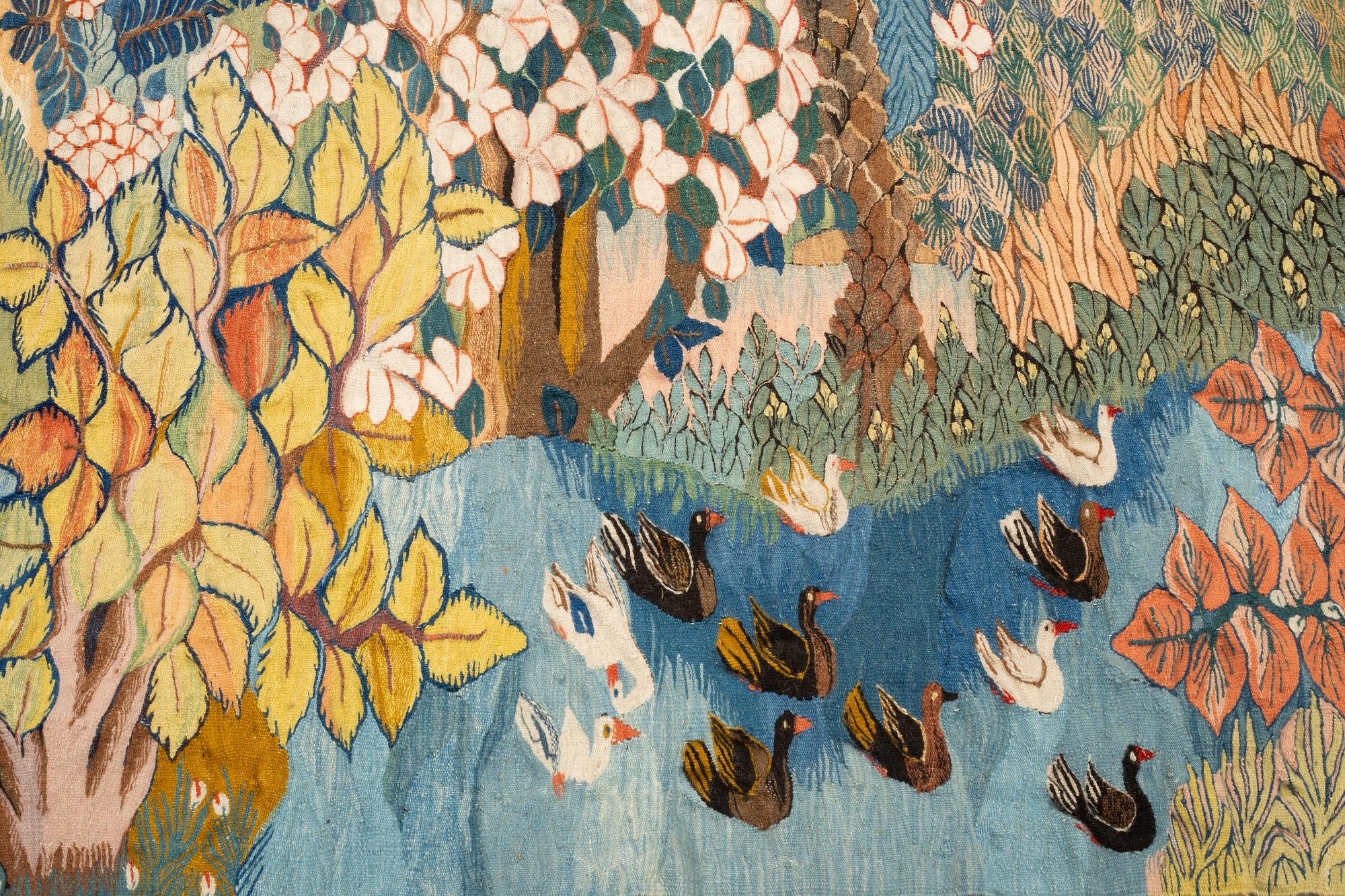 A Tapestry in Tapestry weave by Ramses Wissa Wassef, Egypt, around 152 x 210 cm.
