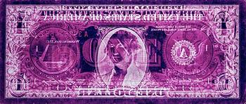 337. David LaChapelle, "Negative Currency: One Dollar Bill Used As Negative", New York 1990-2008.
