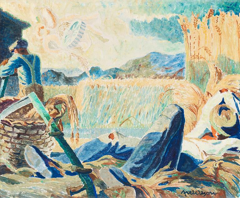 Axel Olson, Vila i arbete.