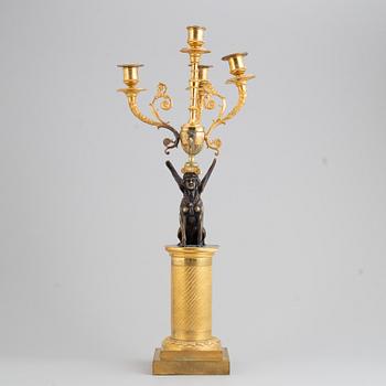 A presumably russian empire candelabra, 19th century.