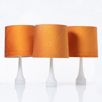 Bordslampor, 3 st, Bergboms, 1900-talets andra hälft.