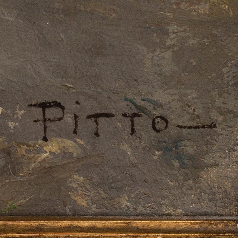 GIUSEPPE PITTO, oil on canvas, signed,