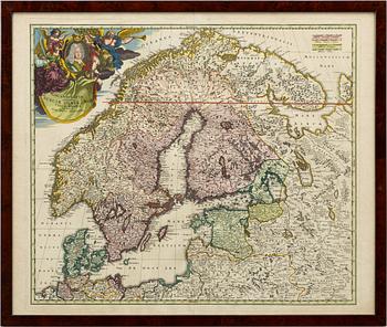 Johann Baptist Homann, "Scandinavia".