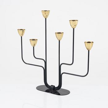 Gunnar Ander, candelabra, Ystad Metall, Sweden mid-20th century.