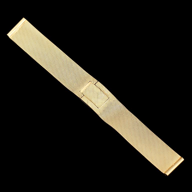 ARMBAND FÖR ARMBANDSUR, 18K guld. Total vikt ca 48 g.