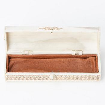 Bertil Fällman jewellery knife in box, signed, 1990s.