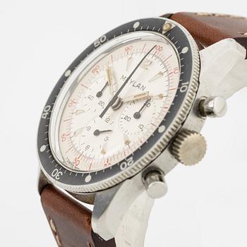 Meylan, chronograph, wristwatch, 39 mm.