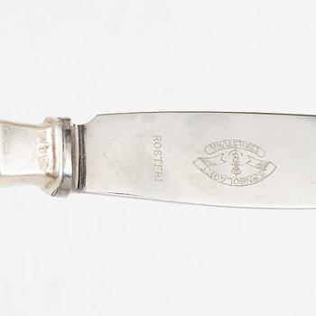 Bestickuppsättning, 86 delar, silver, stämplar K Anderson, Stockholm, bl a 1953.