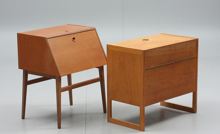 SCHATULL samt BARSKÅP, 1900-talets andra hälft.