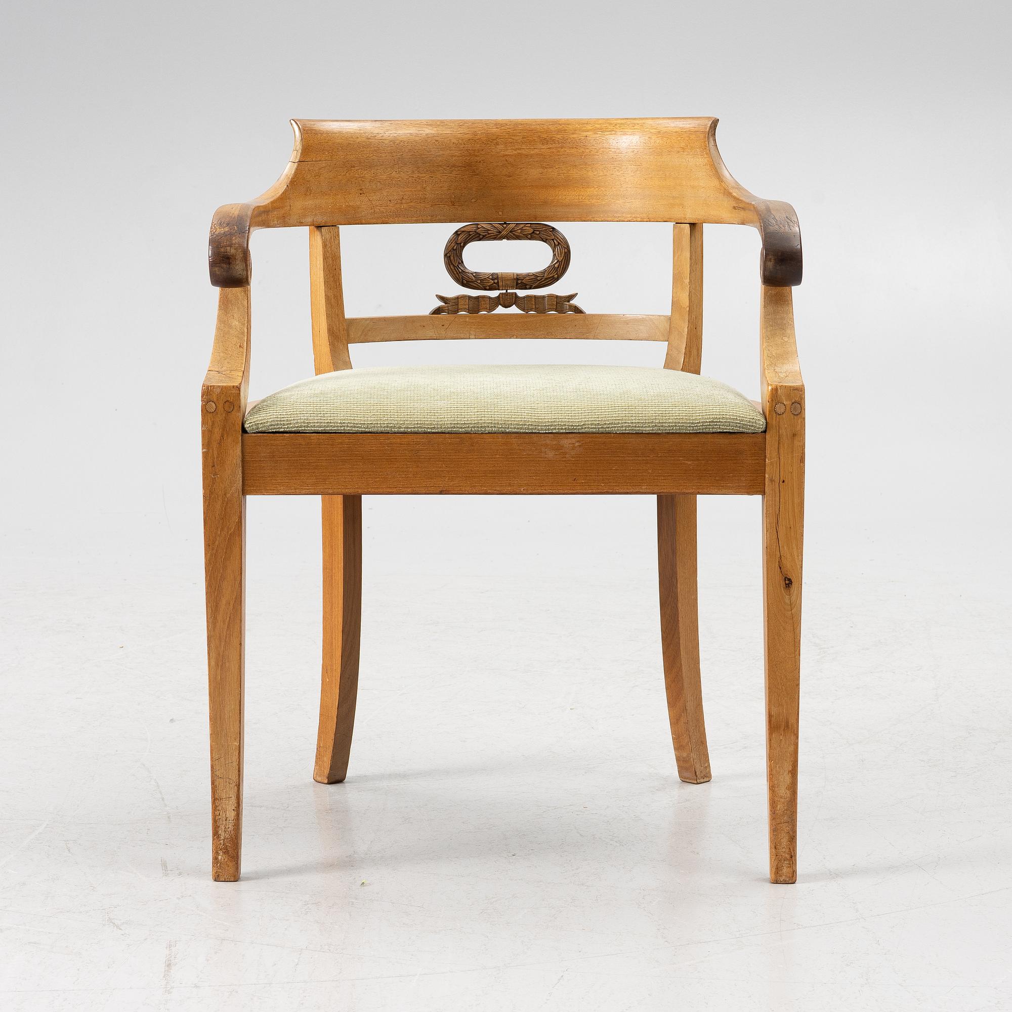 Desk chair, Karl Johan, 19th century.