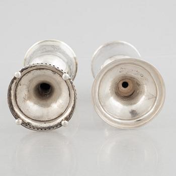 Supkalkar, 2 st, silver, Sverige, 1800-talets början.