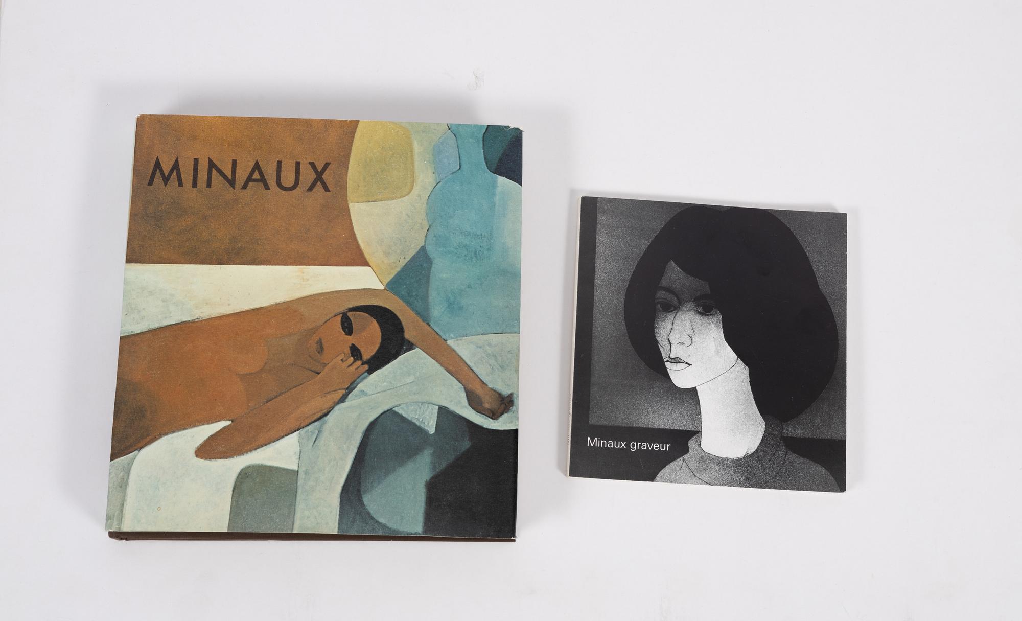 Andre Minaux, "Woman with a Bird"/Woman Sitting, 2 pcs.