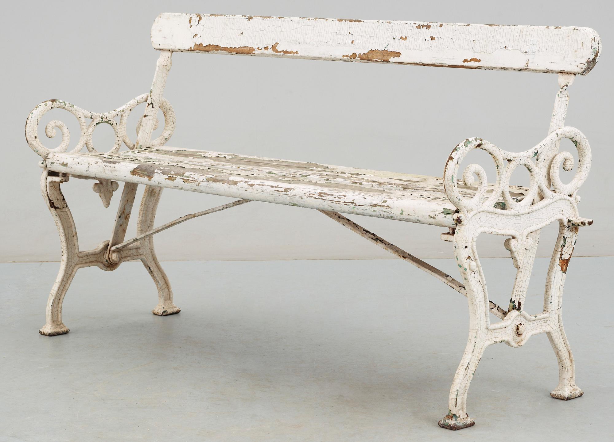 PARKBÄNK, s.k Vändbänk, 1800/1900-tal.