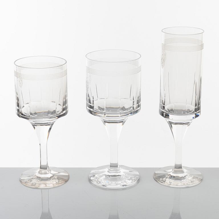 A set of 30 "Maison Ballet Russe" glasses, Cartier, France.