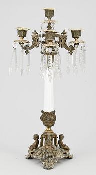 KANDELABER, oscariansk, 1800-talets slut.
