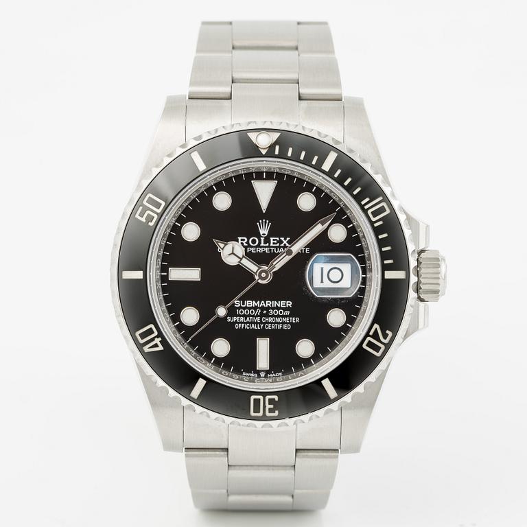 Rolex, Submariner, wristwatch, 41 mm.